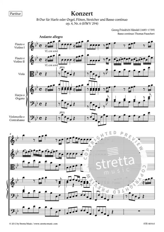 Georg Friedrich Händel - Konzert B-Dur