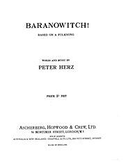 Peter Herz - Baranowitch!