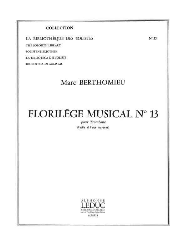Marc Berthomieu - Florilege Musical N013