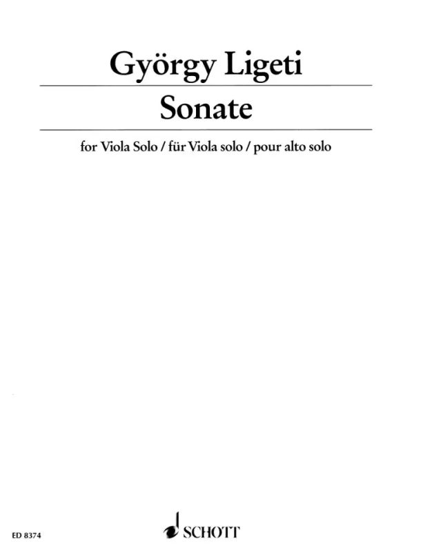 György Ligeti - Sonate (1991-1994)