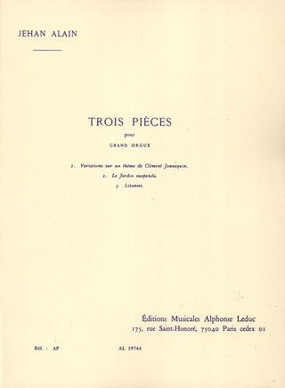 Jehan Alain - Trois Pièces