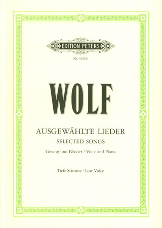 Hugo Wolf - 51 Ausgewählte Lieder – tiefe Stimme
