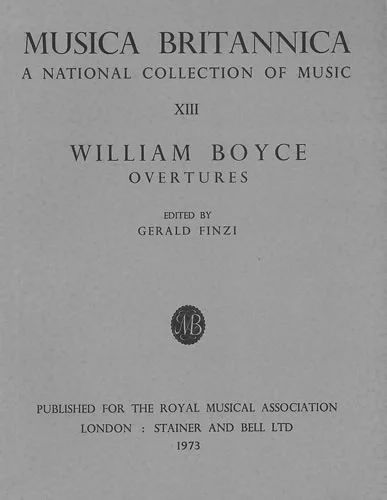 William Boyce - Overtures for Orchestra