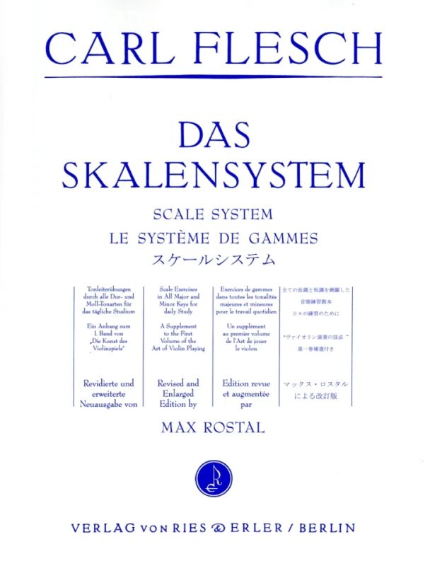 Carl Flesch - Scale System for Violin