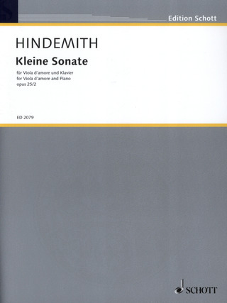 Paul Hindemith - Kleine Sonate op. 25/2
