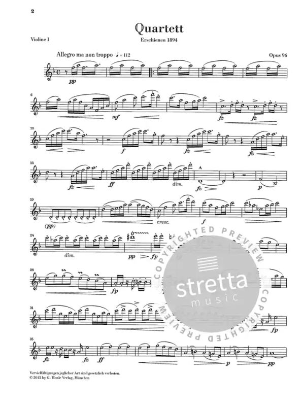 Antonín Dvořák - String Quartet F major op. 96