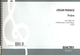 César Franck - Prière aus Six pièces pour Grand Orgue op.20