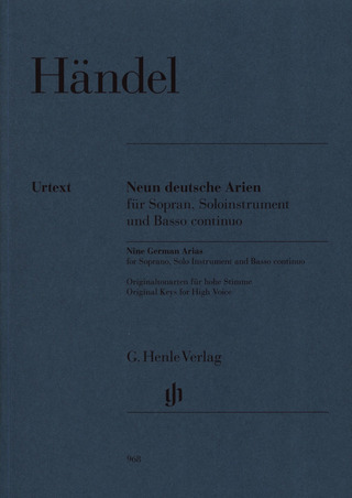 Georg Friedrich Händel: Neun deutsche Arien