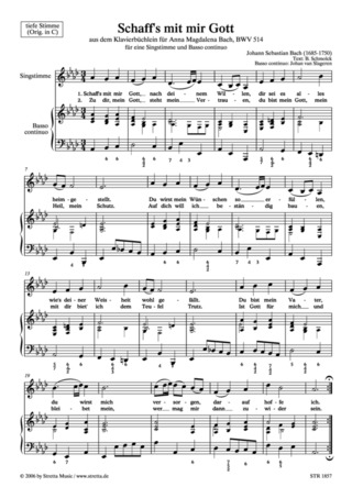 Johann Sebastian Bach - Schaff's mit mir Gott