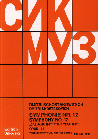 Dmitri Shostakovich - Sinfonie Nr. 12 d-Moll op. 112