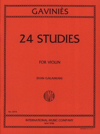 Pierre Gaviniès - 24 Studi (Galamian)