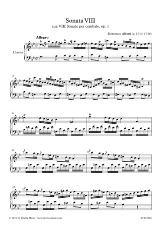 Domenico Alberti: Sonata VIII