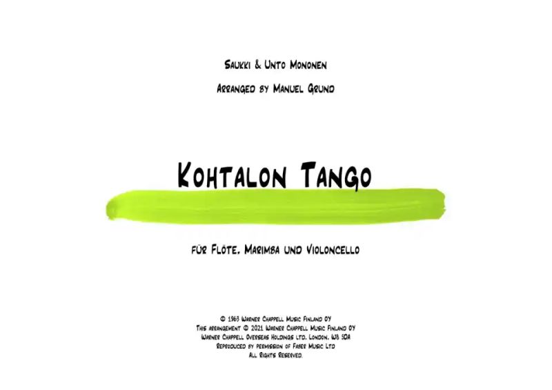 Unto Mononen - Kothalon Tango (0)