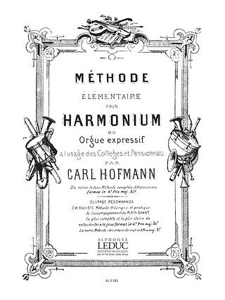 Georg Melchior Hoffmann - Methode elementaire D'Harmonium ou Orgue expressif