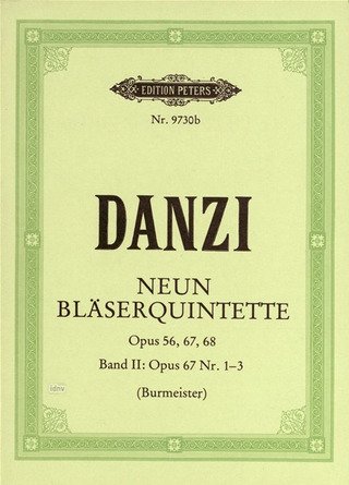 Franz Danzi: Bläserquintette - Band 2: op. 67; 1-3