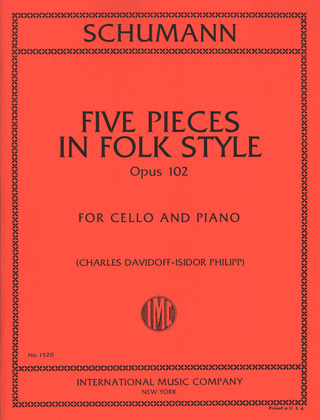 Robert Schumann - 5 Pezzi In Stile Popolare Op.102 (Davidoff/Jensen)