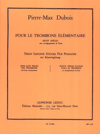 Pierre-Max Dubois - Pour Le Trombone Elémentaire