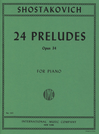 Dmitri Chostakovitch - 24 Preludes Op 34