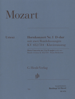 Wolfgang Amadeus Mozart: Hornkonzert Nr. 1 D-Dur KV 412/514