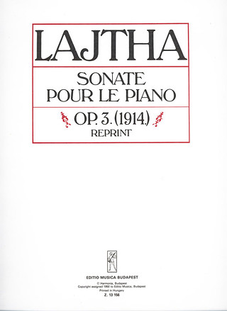 László Lajtha - Sonata Op. 3