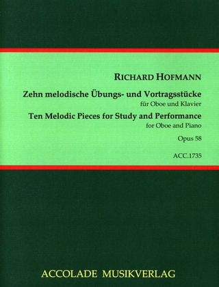 Richard Hofmann - Zehn melodische Übungs- und Vortragsstücke op.58