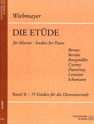 Die Etüde Band 1 Noten für Klavier 178-9790204401789 Wiehmayer Theodor 