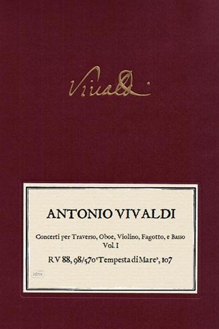 Antonio Vivaldi - Concerti per Traverso, Oboe, Violino, Fagotto, e Basso 1