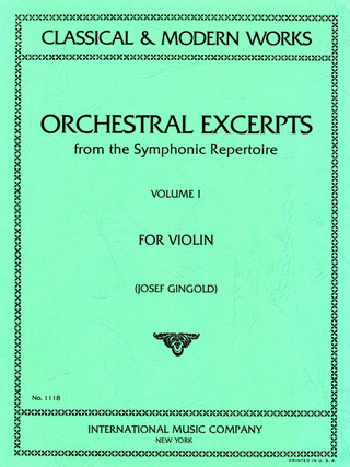 Orchestral Excerpts 1