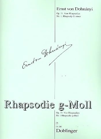 Ernst von Dohnányi - Rhapsodie g-Moll op. 11/1