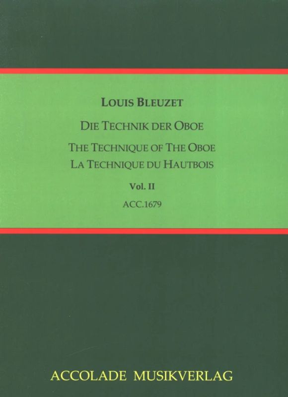 Louis Bleuzet - Die Technik der Oboe 2