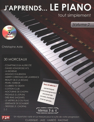 Christophe Astié: J'apprends le Piano Tout simplement Vol.2 (Livre/CD)