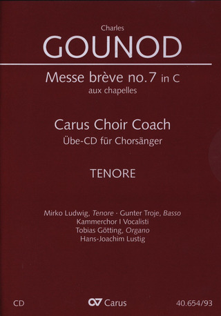 Charles Gounod - Messa brève C-Dur no. 7 aux chapelles – Chorstimme Tenor