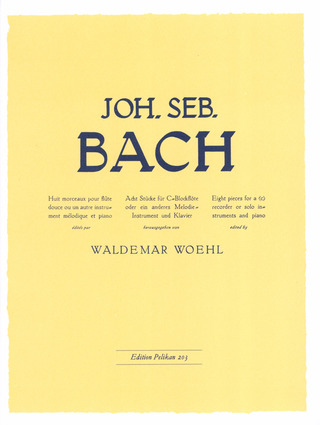 Johann Sebastian Bach - 8 Stücke