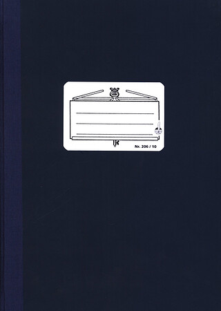 Notenbuch A4 Hoch 21x29,7 Handgebunden