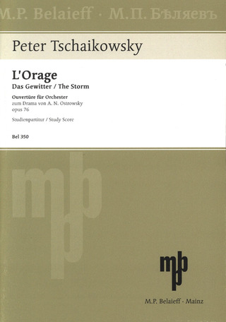 Pyotr Ilyich Tchaikovsky - L'Orage (Das Gewitter) e-Moll op. 76 (1867)