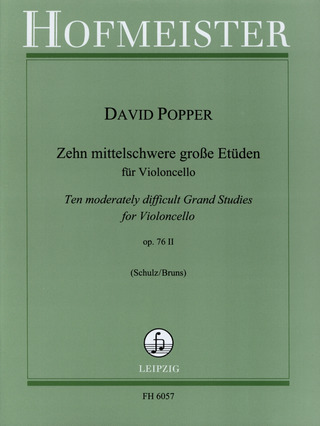 David Popper - 10 moderately difficult Grand Studies op. 76/2
