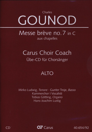 Charles Gounod - Messa brève C-Dur no. 7 aux chapelles – Chorstimme Alt
