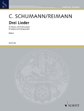 Clara Schumann y otros. - Drei Lieder