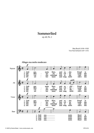Max Bruch: Sommerlied