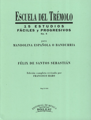 Félix de Santos Sebastián - 15 Estudios fáciles y progresivos op. 5