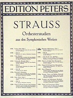 Richard Strauss - Orchesterstudien Klarinette Heft 1