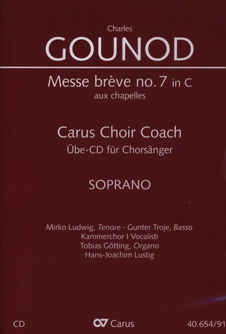 Charles Gounod - Messa brève C-Dur no. 7 aux chapelles – Chorstimme Sopran