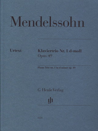 Felix Mendelssohn Bartholdy - Trio avec piano n° 1 en ré mineur op. 49