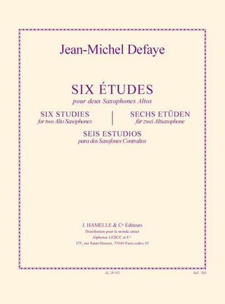 Jean-Michel Defaye - 6 Etudes