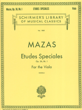 Jacques Féréol Mazas - Etudes speciales op.36 vol.1