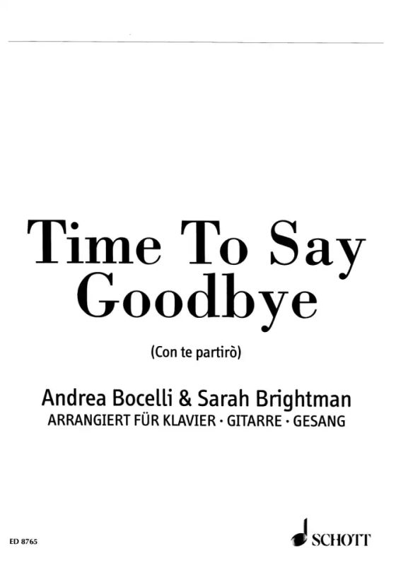 Andrea Bocelli - Time to say Goodbye (Con te partirò)