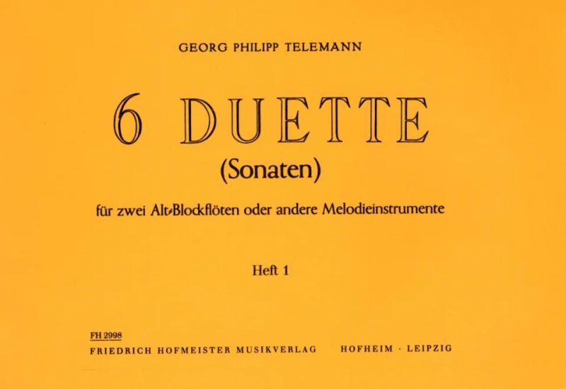 Georg Philipp Telemann - 6 Duette (Sonaten)