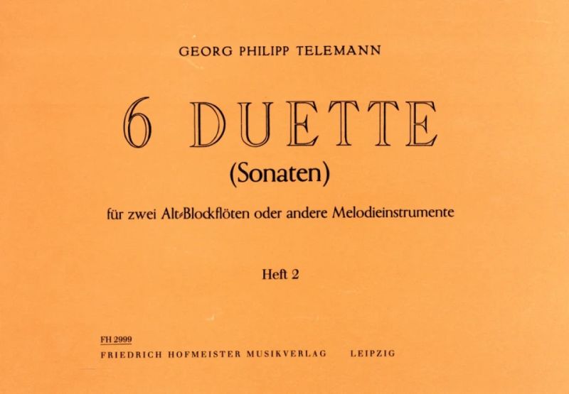 Georg Philipp Telemann - 6 Duette (Sonaten)