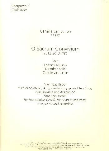 Camille van Lunen - O sacrum Convivium
