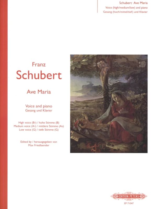 Franz Schubert: "Ave Maria! Jungfrau mild" B-Dur op. 52, Nr. 6 D 839